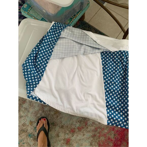 Callaway True Sculpt Opti-Dri Blue Geo Wrap Golf Skort NWOT with beautiful - Picture 8 of 9